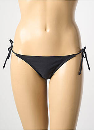 Chiloți de baie țesătură satinată bikini negru PIECES femme