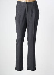 Pantalon drept închidere cu fermoar sub clapetă cu nasturi mărime normală gri VERO MODA femeie