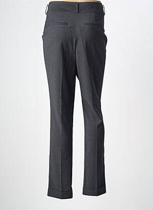 Pantalon drept închidere cu fermoar sub clapetă cu nasturi mărime normală gri VERO MODA femeie
