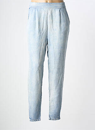 Pantalon slim talie elastică mărime normală albastru VERO MODA femeie