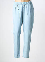 Pantalon slim talie elastică mărime normală albastru VERO MODA femeie