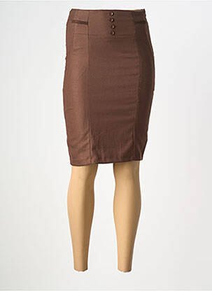 Fustă midi maro VERO MODA femeie