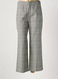 Pantalon drept închidere cu fermoar sub clapetă cu nasturi gri ROSEANNA femme
