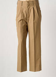 Pantalon drept închidere cu fermoar sub clapetă cu cârlig bej LAURENCE BRAS femme