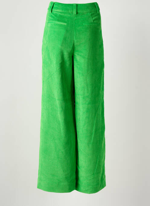 Pantalon evazat verde ESSENTIEL ANTWERP femeie