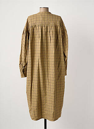 Rochie midi mâneci lungi mâneci lungi maro LAURENCE femeie
