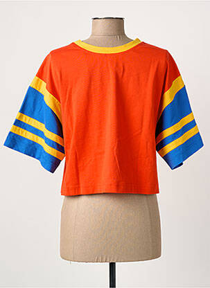 Tricou serigrafie mâneci scurte portocaliu LAURENCE BRAS femeie