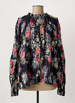 Bluză imprimeu floral mâneci lungi negru IRO femeie