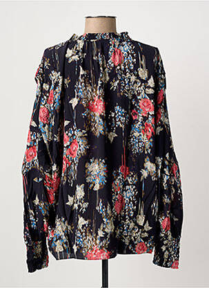 Bluză imprimeu floral mâneci lungi negru IRO femeie