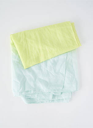 Eșarfă țesătură poplin verde PIECES femeie