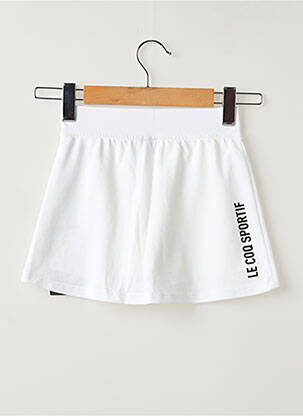Fustă pantaloni scurți croială trapez alb LE COQ SPORTIF femeie
