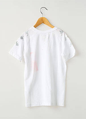 Tricou elasticitate mâneci scurte alb KAPPA copil