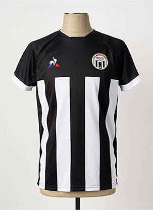 Tricou broderie mâneci scurte negru LE COQ SPORTIF bărbat