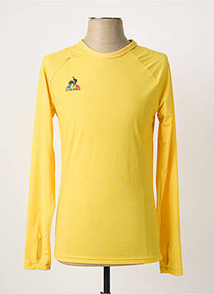 Tricou croială cambrată mâneci lungi galben LE COQ SPORTIF bărbat