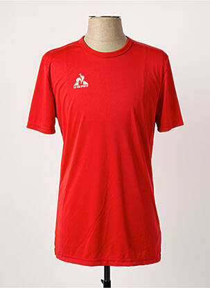 Tricou croială cambrată mâneci scurte roșu LE COQ SPORTIF bărbat
