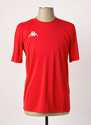 Tricou croială cambrată mâneci scurte roșu KAPPA bărbat
