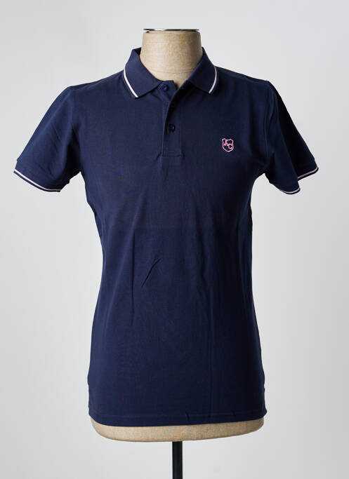 Polo albastru AMERICAN COLLEGE bărbat