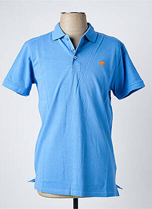 Polo croială cambrată mâneci scurte albastru AMERICAN COLLEGE homme