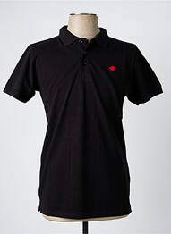 Polo croială cambrată mâneci scurte negru AMERICAN COLLEGE homme