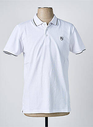 Polo alb AMERICAN COLLEGE bărbat