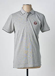 Polo elasticitate mâneci scurte gri AMERICAN COLLEGE homme