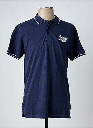 Polo albastru AMERICAN COLLEGE bărbat