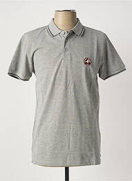 Polo elasticitate mâneci scurte gri AMERICAN COLLEGE homme