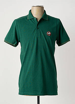 Polo elasticitate mâneci scurte verde AMERICAN COLLEGE bărbat