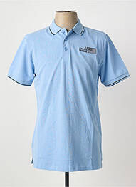 Polo elasticitate mâneci scurte albastru U.S ATHLETIC homme