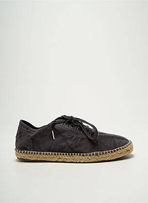 Espadrile branț detașabil vârf rotund negru NATURAL WORLD bărbat