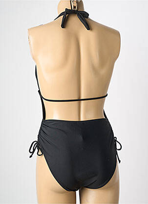 Costum de baie dintr-o singură piesă efect material satinat sutien cu susținere înaltă și burete detașabil negru VERY ZEN femeie