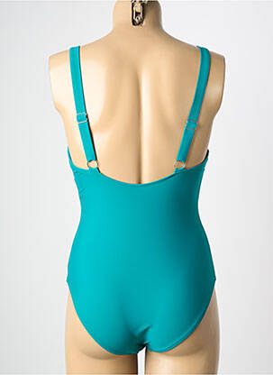 Costum de baie dintr-o singură piesă efect material satinat sutien cu susținere înaltă și burete detașabil verde VERY ZEN femeie