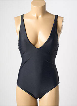 Costum de baie dintr-o singură piesă efect material satinat sutien cu susținere înaltă și burete detașabil negru VERY ZEN femeie