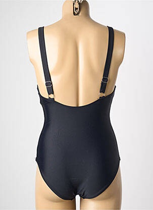 Costum de baie dintr-o singură piesă efect material satinat sutien cu susținere înaltă și burete detașabil negru VERY ZEN femeie