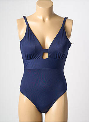 Costum de baie dintr-o singură piesă albastru HIBIKINI femeie