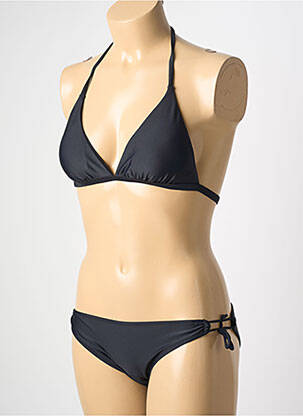 Costum de baie din două piese elasticitate top triunghiuri negru VERY ZEN femme