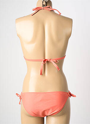 Costum de baie din două piese elasticitate top triunghiuri roz VERY ZEN femeie