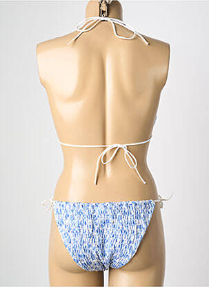 Costum de baie din două piese elasticitate top triunghiuri albastru L. BEACH femeie