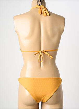Costum de baie din două piese elasticitate top triunghiuri portocaliu VIOLETTA femme