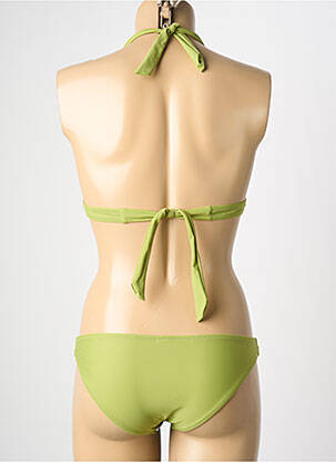 Costum de baie din două piese elasticitate sutien cu susținere înaltă și burete detașabil verde MYA femeie