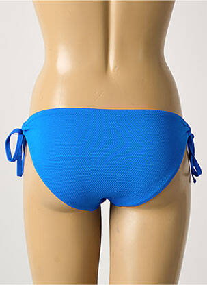 Chiloți de baie efect material satinat bikini albastru DAG ADOM femeie