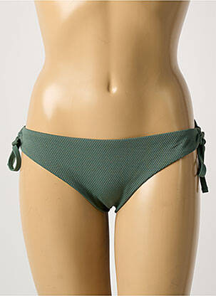 Chiloți de baie efect material satinat bikini verde DAG ADOM femeie