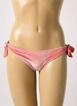 Chiloți de baie efect material satinat bikini roz H.NATHALIE femeie