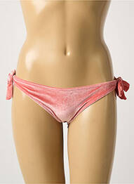 Chiloți de baie efect material satinat bikini roz H.NATHALIE femeie