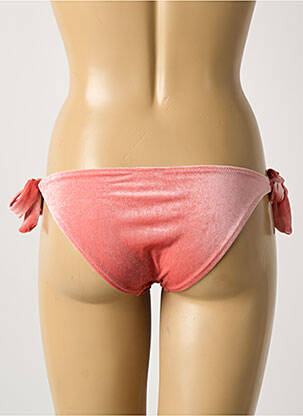 Chiloți de baie efect material satinat bikini roz H.NATHALIE femeie
