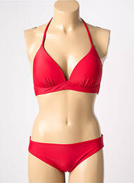 Costum de baie din două piese elasticitate top sutien modelat roșu VERY ZEN femme