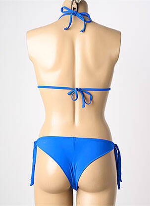 Costum de baie din două piese elasticitate top triunghiuri albastru MERMAID femeie