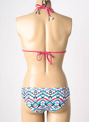 Costum de baie din două piese elasticitate top triunghiuri albastru LEMON BAY femeie