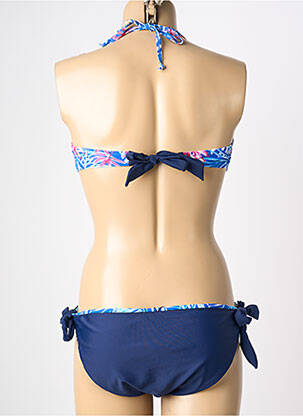 Costum de baie din două piese elasticitate top bentiță albastru LEMON BAY femeie