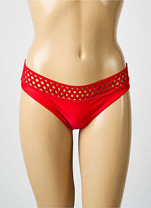 Chiloți de baie roșu VIOLETTA femeie